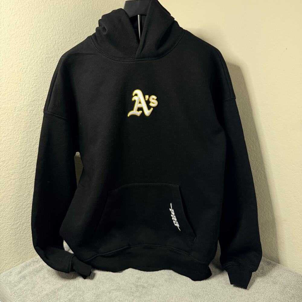 Pro Standard Oakland A's MLB Hoodie Mens S Black Chenille Patch Streetwear